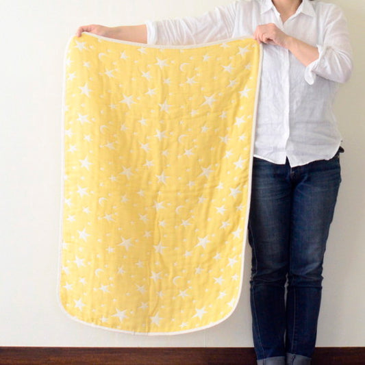 Baby blanket | Star Moon Yellow 70×100