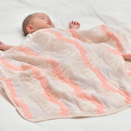 Baby blanket｜Elephant pink 70x100
