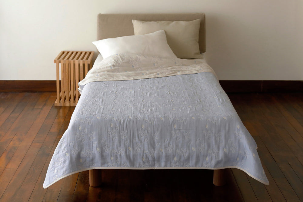 Baby Blanket｜Peace Light Blue 70x100