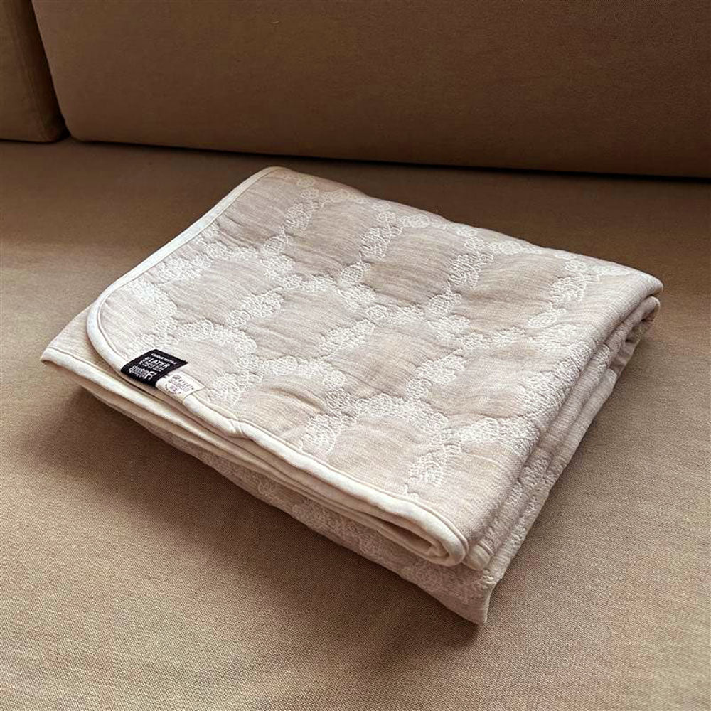 ハーフブランケット｜ボタニカルサークル・コーヒー 120x150