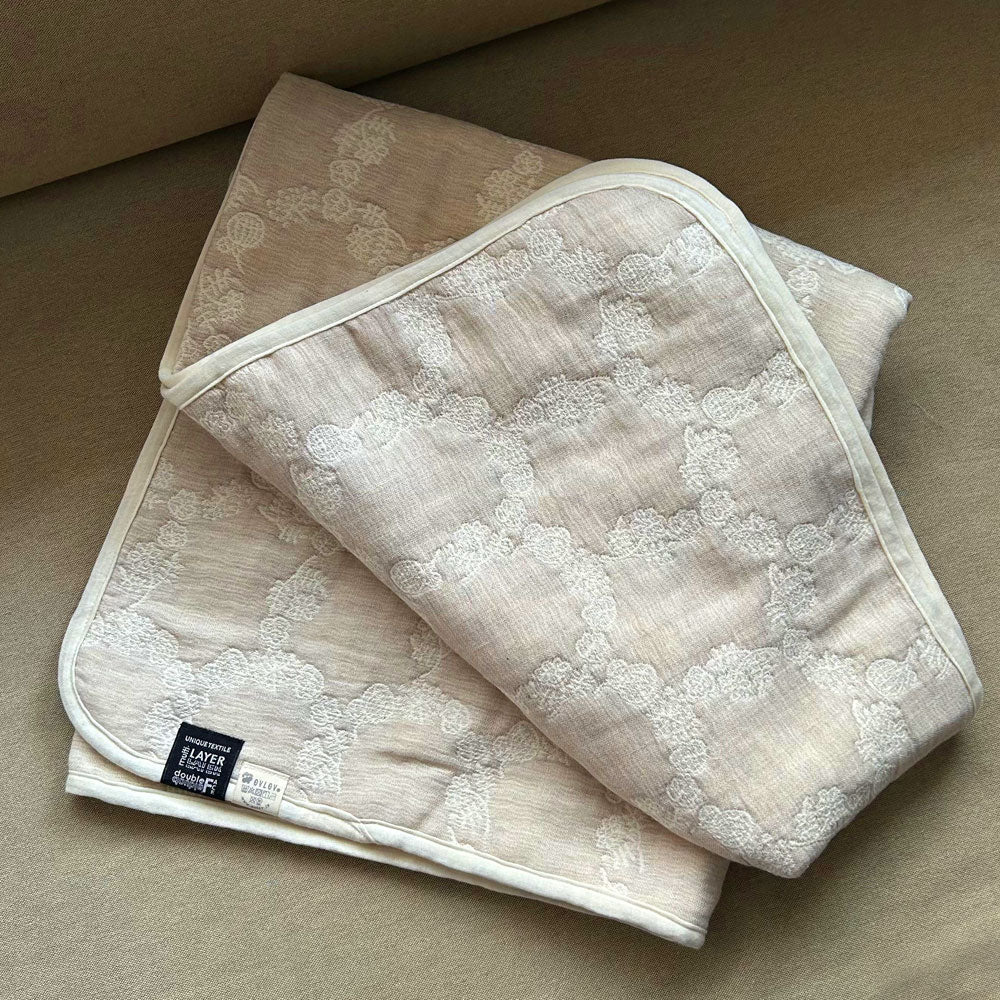 ハーフブランケット｜ボタニカルサークル・コーヒー 120x150