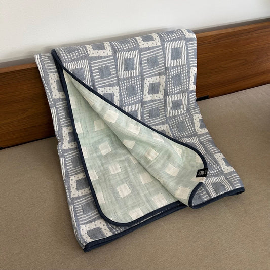 Half blanket｜Rhythm Ecru 120x150