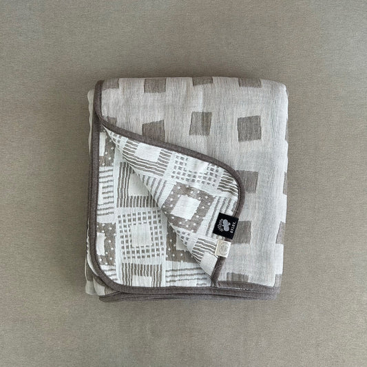 Half blanket｜Rhythm Ecru 120x150