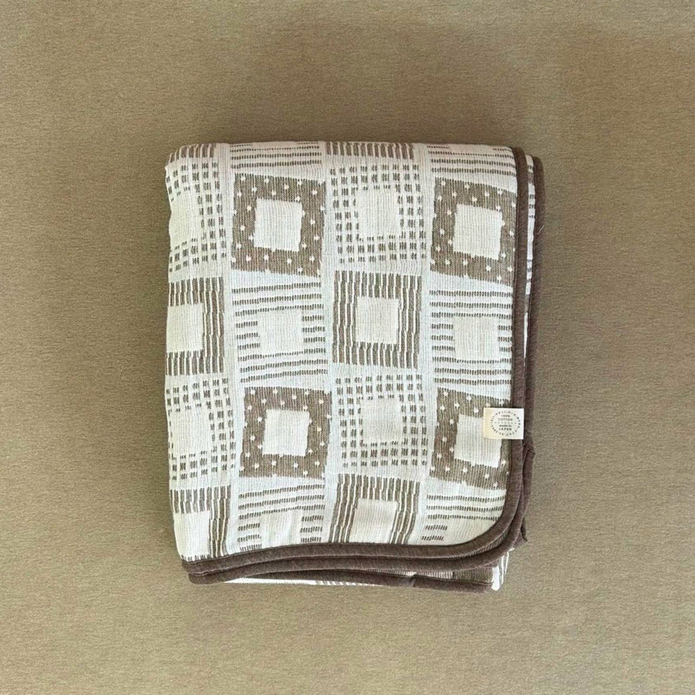 Half blanket｜Rhythm Olive 120x150