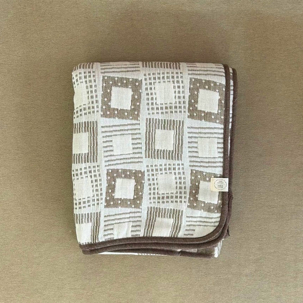 Half blanket｜Rhythm Olive 120x150