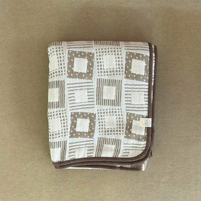 Half blanket｜Rhythm Olive 120x150