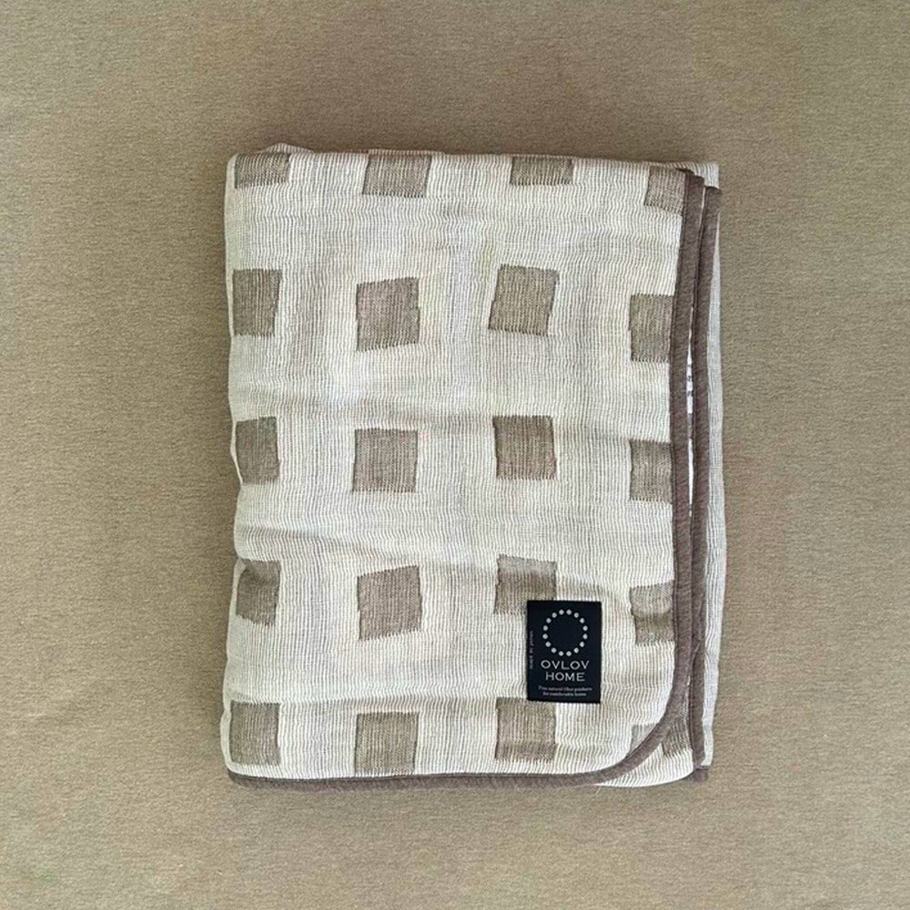 Half blanket｜Rhythm Olive 120x150