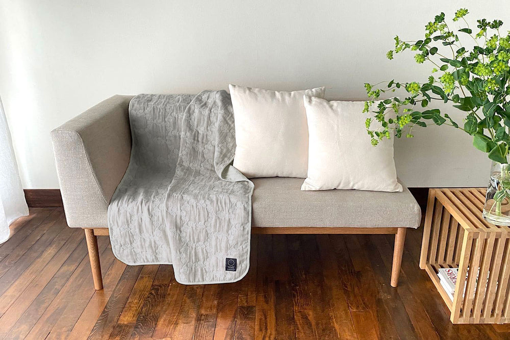 ハーフブランケット｜ボタニカルサークル・コーヒー 120x150