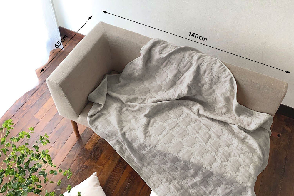 ハーフブランケット｜ボタニカルサークル・コーヒー 120x150