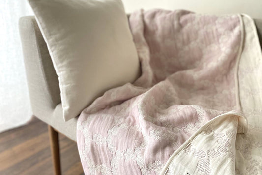 Half Blanket｜Botanical Circle Grape 120x150