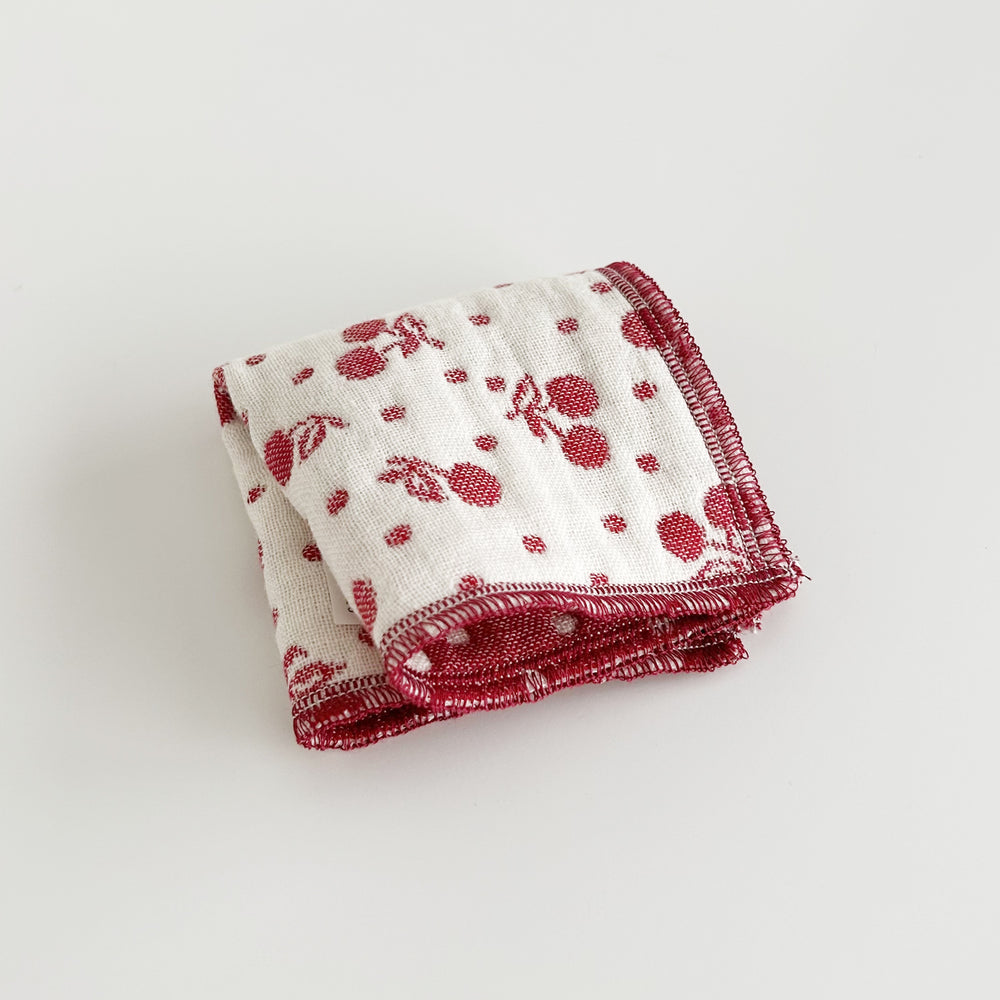 Handkerchief｜Big Cherry Red 25x25