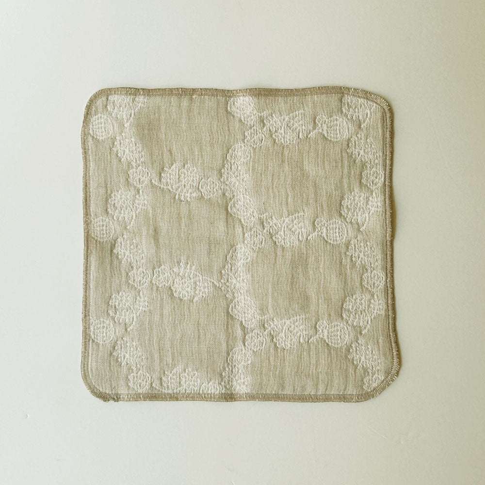 ハンカチ｜ボタニカルサークル・コーヒー 25x25