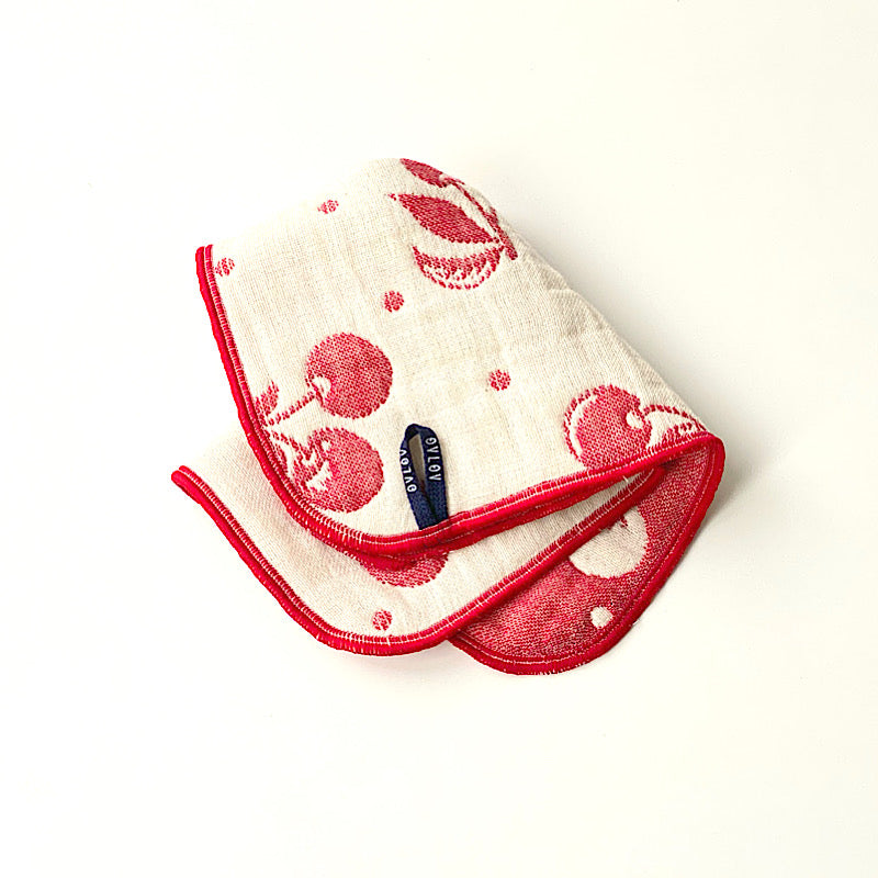 Handkerchief｜Big Cherry Red 25x25