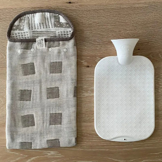 Hot water bottle with gauze cover｜Rhythm Olive