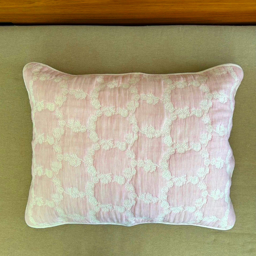 Pillow gauze | Hexagon navy 50x70