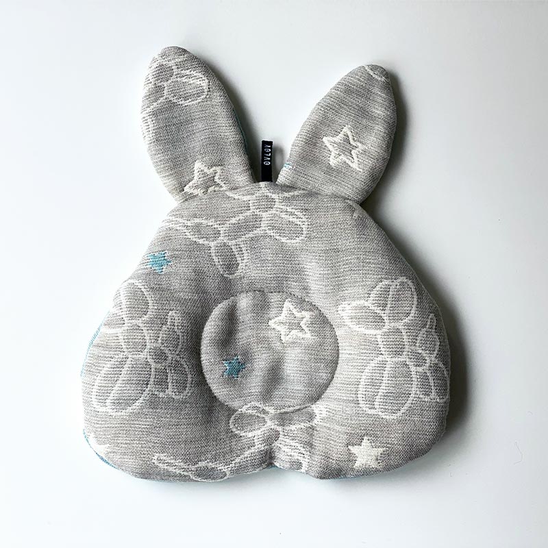 Gauze rabbit pillow | Milky Way Aqua